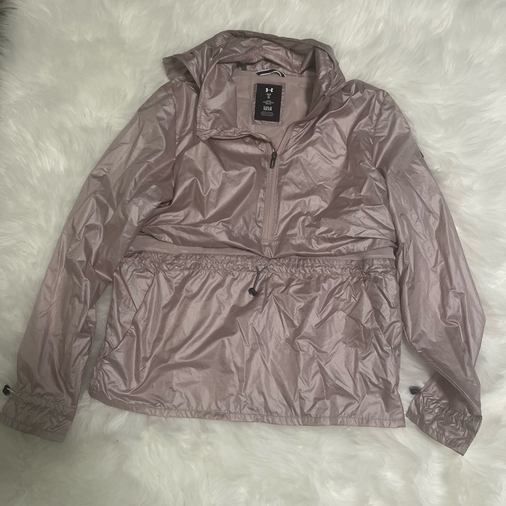 Under armor raincoat zip up